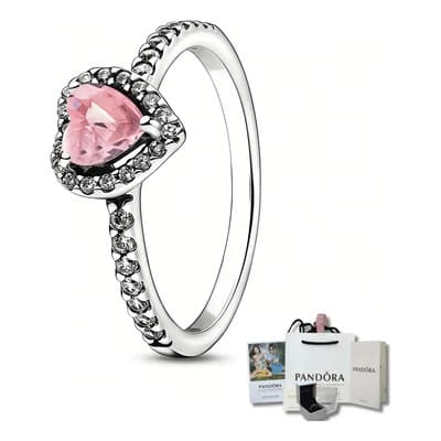 Anillos Corazón Plata De Geme Rosa Pareja Talla 7 Anillos Promesa Joyeria Plata 925 Regalos Aniversario Mujer Plateado - $388.48 en Mercado Libre | PrecioMX