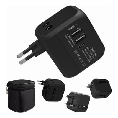 Enchufe Adaptador Universal De Viaje 2 Usb+ Tipo C Pd - $199.00 en Mercado Libre | PrecioMX