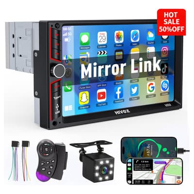 Estéreo Hivoz Táctil 7 Pulgadas Bluetooth Con Cámara Reversa USB TV