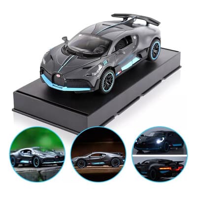 Fantastic Toys Bugatti Divo Metálico Con Faro Y Base Gris Oscuro - $199.50 en Mercado Libre | PrecioMX