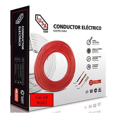 Iusa Thhw-ls Rohs Caja 100mts Rojo Cobre Suave Calibre 14 - $1,015.00 en Mercado Libre | PrecioMX
