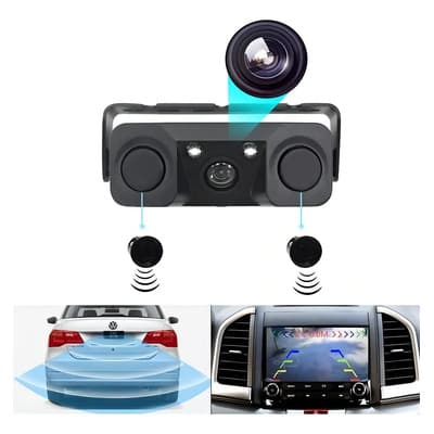 Camara De Reversa Con 2 Sensores De Estacionamiento