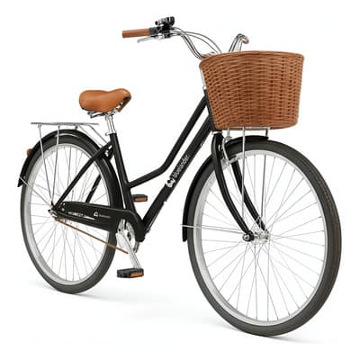Bluelander Bicicleta Paseo Bicicleta Urbana Rodada 26 Con Canasta Color Negro - $3,198.90 en Mercado Libre | PrecioMX