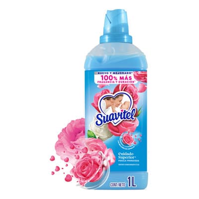 Suavizante De Ropa Suavitel Cuidado Superior, Fresca Primavera, 100% Más Fragancia Y Duración, Para Mantener La Ropa Limpia, 1 L - $29.36 en Mercado Libre | PrecioMX
