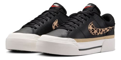 Tenis Para Mujer Nike Court Legacy Lift Negro Hf9548-001