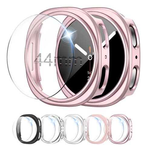 5 Funda + 5 Micas Para Samsung Galaxy Watch 8 40mm 44mm Protector Cristal Templado - $169.99 en Mercado Libre | PrecioMX