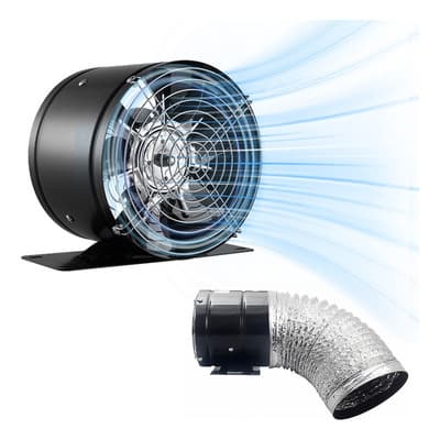 Lazydot Extractor De Humo Aire Industrial 8 Yuehu 2800r/min 60w Negro