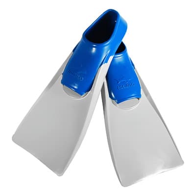 Aleta Flipper Bitono Gris / Azul Escualo Talla 23-25 Azul Blanco - $772.34 en Mercado Libre | PrecioMX