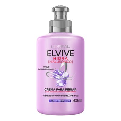 L'oréal Paris Crema Para Peinar Elvive Hidra Hialurónico Hidratación Intensa Hasta Por 72h, Ideal Para Cabello Deshidratado - $57.00 en Mercado Libre | PrecioMX