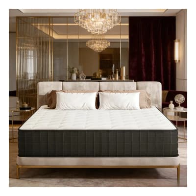 Colchon King Size Memory Foam Resorte Ortopédico Ortopédico Con Resortes Independientes Y Caja Reforzada, Muy Transpirable, Fresco Y Ergonómico Para Un Descanso Profundo Y Reparador