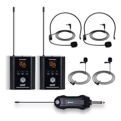 Micrófono Inalámbrico Winmix A1-2 Solapa Y Diadema 2 Bodypack Negros Negro - $928.55 en Mercado Libre | PrecioMX