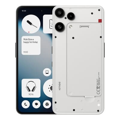 Nothing Phone (3a) Lite Teléfono 5g Smartphone 8gb Ram 256gb Rom 6.77'' Amoled Pantalla 120hz 3000nits Triples Cámaras 50mp 4k Chatgpt Ia Essential Color Blanco