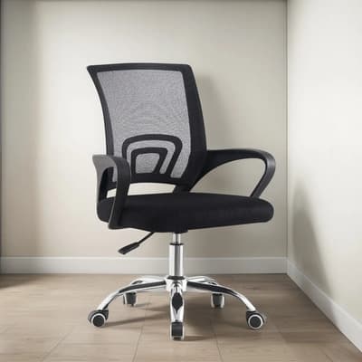 Silla De Oficina Ejecutiva Styrka Mod Bilbao Ergonómica Color Negro