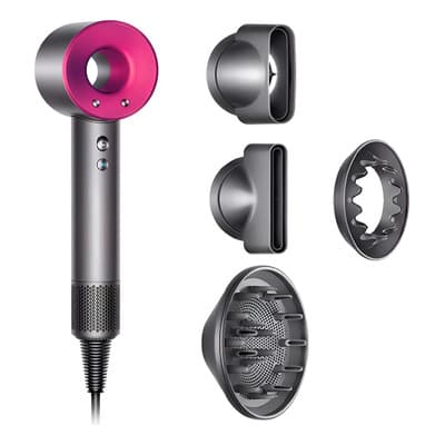 Secadora De Cabello Antiestática Dyson Con Accesorios Color Fucsia