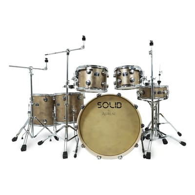 Bateria Acustica Profesional Aureal Solid Brown C/ Herrajes Color Marrón - $20,994.00 en Mercado Libre | PrecioMX