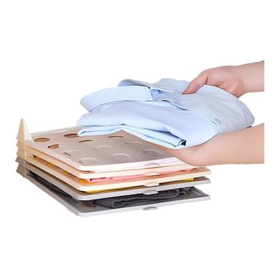 Organizador de Ropa Ellegance Houseware 5 Piezas Plástico Blanco