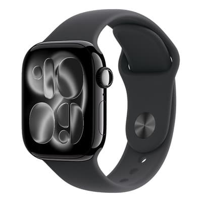 Apple Watch Series 11 GPS • Caja de aluminio negro azabache de 42 mm • Correa deportiva negra – S/M - Distribuidor Autorizado