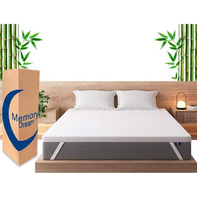 Colchoneta Queen Memory Gel Funda Lavable Tela Bamboo Color Blanco Lisa Liso - $2,559.00 en Mercado Libre | PrecioMX