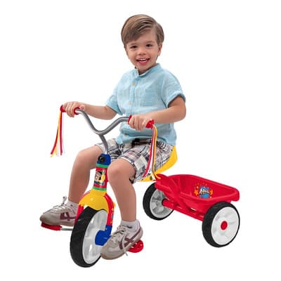 Triciclo Apache Amarillo Con Cajuela Roja Color Rojo - $1,099.00 en Mercado Libre | PrecioMX