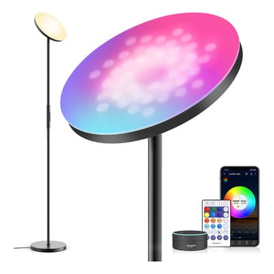 Lámpara de Pie Inteligente GIEVULEO RGB LED WiFi Alexa Google Home