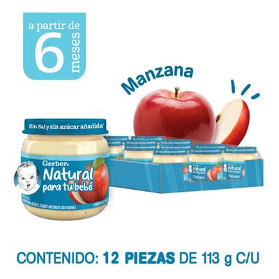 Papilla Gerber Etapa 2 Manzana Pack De 12 Frascos De 113 G C/u - $186.00 en Mercado Libre | PrecioMX