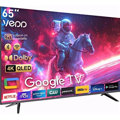 Smart Tv Pantalla 65 Pulgadas Google Tv Qled 4k Dolby Audiodolby Audio Voice Control Netflix Disney+ - $9,821.61 en Mercado Libre | PrecioMX