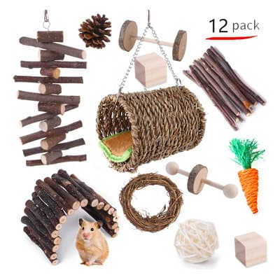 12pcs Accerios Para Hamster Juguetes Masticar Roedord Esfera Marrón - $397.67 en Mercado Libre | PrecioMX