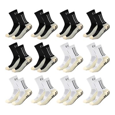 12 Par Calcetin Media Deportivos Fútbol Antideslizantes