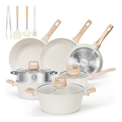 Utensilios De Cocina Bateria Ollas Sartenes Antiadherentes Aluminio Baterias