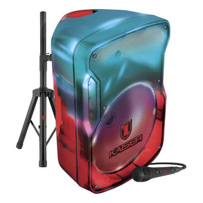 Bocina Kaiser Msa-7530mx Con Micrófono Y Tripié Bocina Bluetooth Portátil De 15 Pulgadas Bafle Para Exteriores Con Display Y Controles De Reproducción Bocina Amplificada 25, 000 W De Audio Negro - $2,500.00 en Mercado Libre | PrecioMX