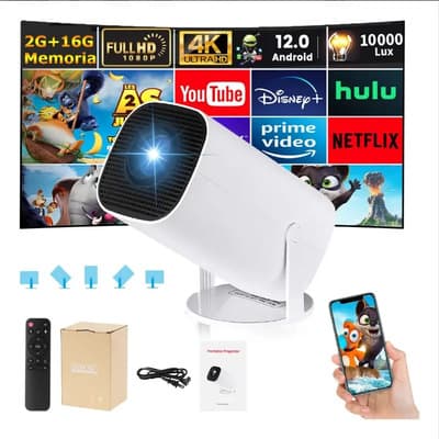 Proyector Cnbts 4k Uhd Mini P30 Pro Android 12 Wifi Bluetooth 12000lm Blanco - $664.05 en Mercado Libre | PrecioMX