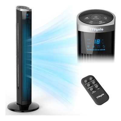 Ventilador De Torre Silencioso Con Control Remoto Negro Diámetro 32 Cm Frecuencia 60 Hz 91.44 Cm - $1,054.74 en Mercado Libre | PrecioMX