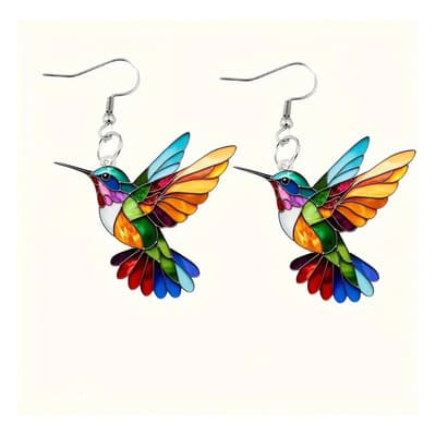 Velstron Aretes De Colibrí Acrílico Coloridos Para Mujer - $83.60 en Mercado Libre | PrecioMX