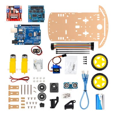 Kit Robot Evasor De Obstáculos Para Robotica Y Mecatronica Color Transparente - $550.00 en Mercado Libre | PrecioMX