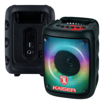 Bocina Portátil Kaiser Bluetooth Bafle 3 Pulgadas Potente Luces Flama Audiorítmicas Para Exteriores Bajos Profundos Para Fiestas Ksw-7003 Color Negro - $219.00 en Mercado Libre | PrecioMX