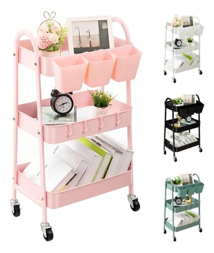 Carrito Auxiliar Para Estetica Organizador Multiuso 3niveles - $289.46 en Mercado Libre | PrecioMX