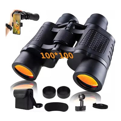 Prismáticos Hd Con Clip Para Móvil Y Visión Nocturna 100*100, 10x Binoculares Largo Alcance, Binoculares Potentes Binoculares Profesionales , Binoculares Largo Alcance Hd Yataia® Negro - $398.98 en Mercado Libre | PrecioMX