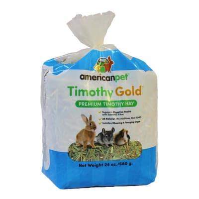 Heno Timothy American Pet Conejos Cuyos Chinchillas 680g - $319.35 en Mercado Libre | PrecioMX