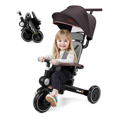 Novangua Triciclo De Bebé 8 En 1 Bicicleta De Aprendizaje Con Barandilla Desmontable Con Toldo Ajustable Arnés De Seguridad Pedales Plegable Freno Asa De Empuje S10150 - $3,421.00 en Mercado Libre | PrecioMX