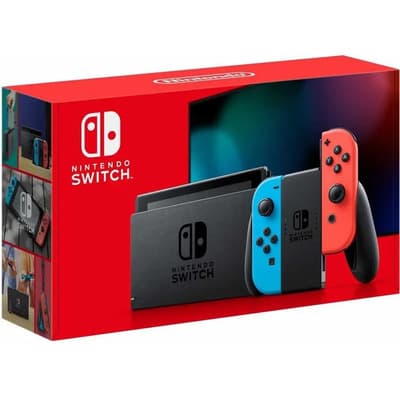 Nintendo Switch Neon Blue And Neon Red Joycon. Color Rojo - Bueno (Reacondicionado) Rojo Neón/azul Neón/negro