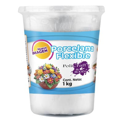 Pasta Francesa Suave Policraft 1kg Manualidades Color Blanco - $112.70 en Mercado Libre | PrecioMX