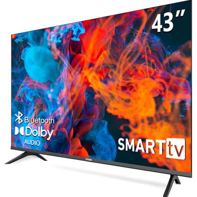 Smart TV 1sow 43 Pulgadas Full HD Android Netflix YouTube HDMI Dolby Negro