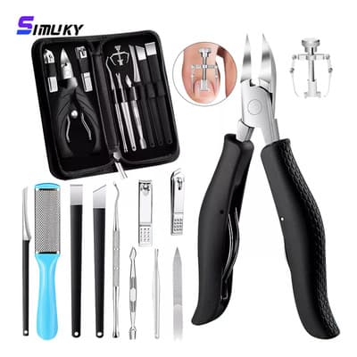 Simuky® 13 Piezas Kit Para Unas Set De Manicure Profesional Cortar Uñas Encarnadas Se Puede Utilizar Para Reparar El Estrato Córneo Para Manicure Y Pedicure Profesional. - $146.91 en Mercado Libre | PrecioMX