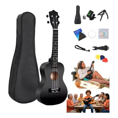 Ukelele Soprano Acústico Savefree 21 In Negro Con Afinador Y Funda - $390.00 en Mercado Libre | PrecioMX