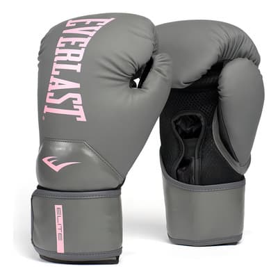 Guantes De Box Espuma Triple Capa Elite 2 Everlast 8 Oz Gris