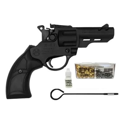 Pistola Cañon Corto Mendoza Pk62c De Munisalva 4.5mm Caceria Negro 4.5 Mm