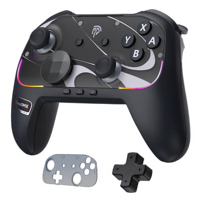 Easysmx S10 Control Inalámbrico Para Nintendo Switch 2 /switch 1,pc,android,ios,bluetooth Gamepads De Juegos 1200 Mah,botones Mecánicos,mando Celular,vibración Hd,joystick Tmr,Para Pokémon Legends