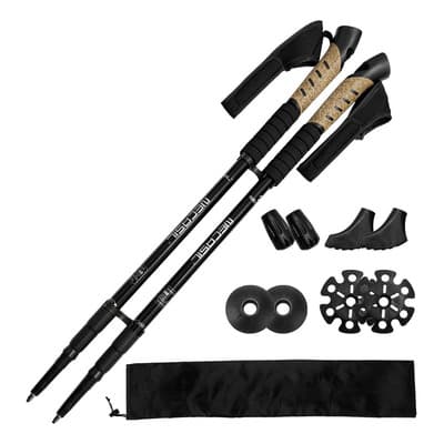 2 bastone De Trekking Plegable 135cm, Paquete 2 Bastones Telescópico Aluminio Resistente Ultraligero Senderismo Para... Negro - $358.36 en Mercado Libre | PrecioMX