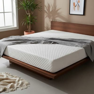 Colchón de Espuma Monal Confort Tibet king color blanco