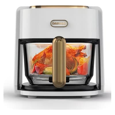 Freidora De Aire Daewoo Cristal Daf-1886 4.5l 5 En 1 +8 Prog Color Blanco